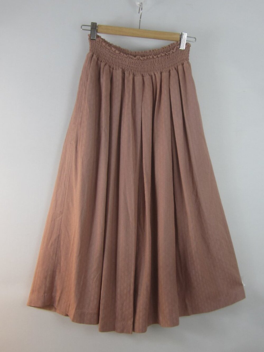 Vtg Eileen Fisher Women M Mauve Purple Pink 100% Silk Flare Midi Skirt 24 - 34